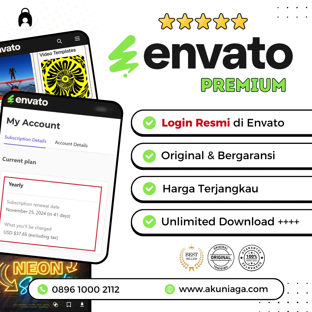 Envato Elements 1 Bulan Private